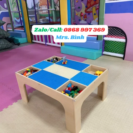 BÀN LEGO GỖ XẾP HÌNH