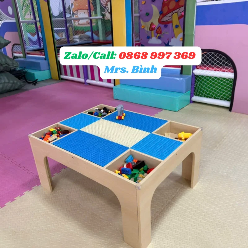 BÀN LEGO GỖ XẾP HÌNH