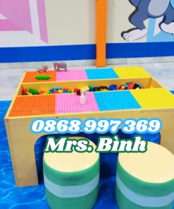 BÀN LEGO GỖ XẾP HÌNH