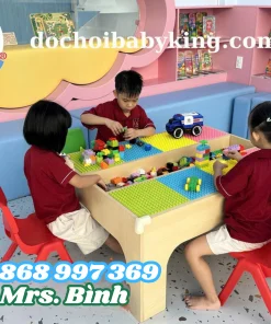 BÀN LEGO GỖ XẾP HÌNH
