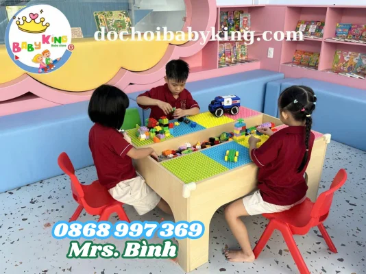 BÀN LEGO GỖ XẾP HÌNH